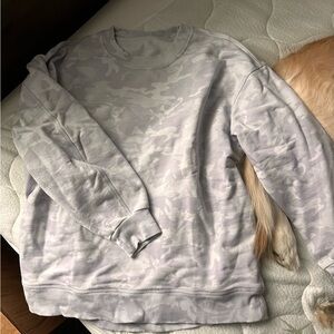 lululemon athletica Gray Camouflage Sweater